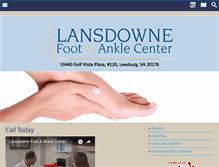 Tablet Screenshot of familyfootdoc.com